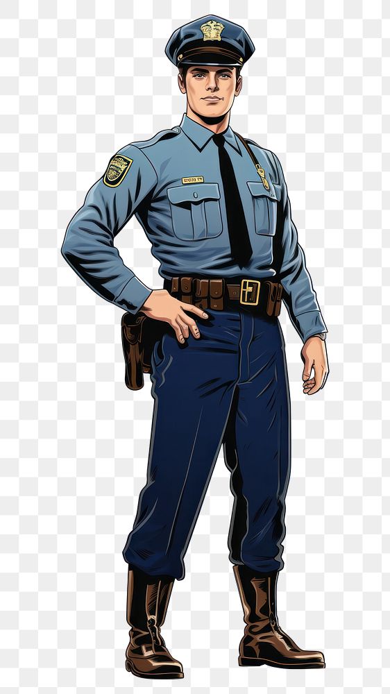 PNG Police Officer officer police adult. AI generated Image by rawpixel.