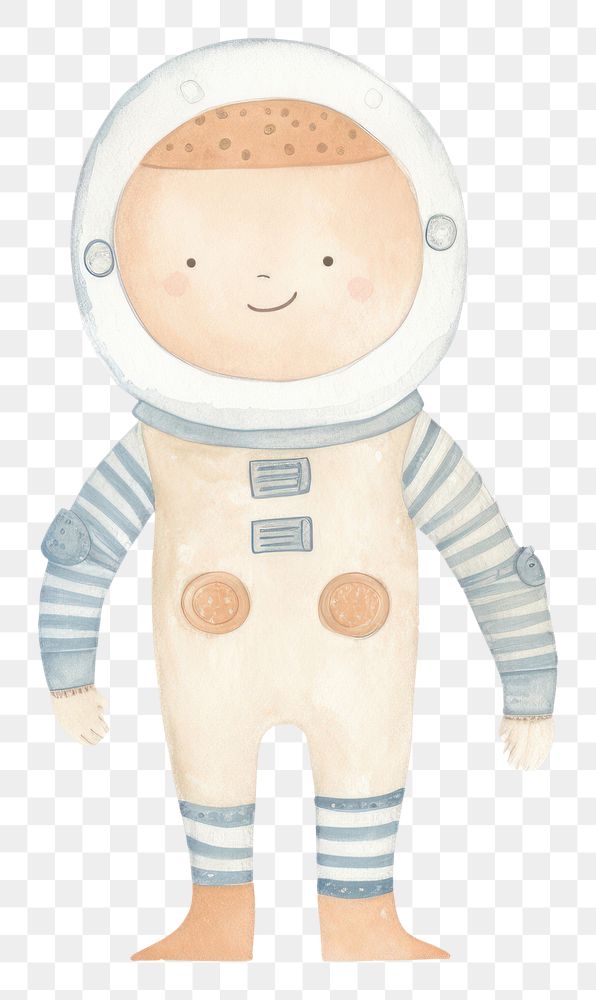 PNG Astronaut boy character baby toy portrait. AI generated Image by rawpixel.