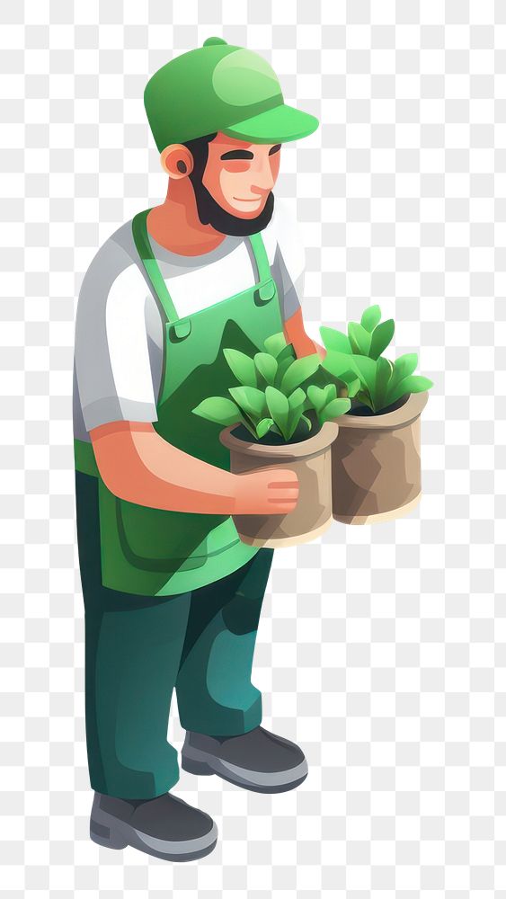 PNG Plant gardening holding adult. AI generated Image by rawpixel.