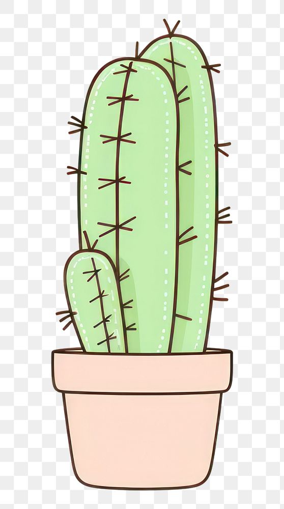 PNG  Cactus cactus cartoon plant. AI generated Image by rawpixel.