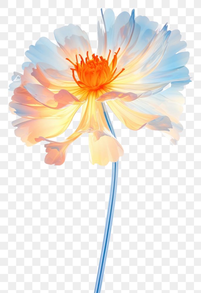 PNG Marigold flower petal plant. AI generated Image by rawpixel.