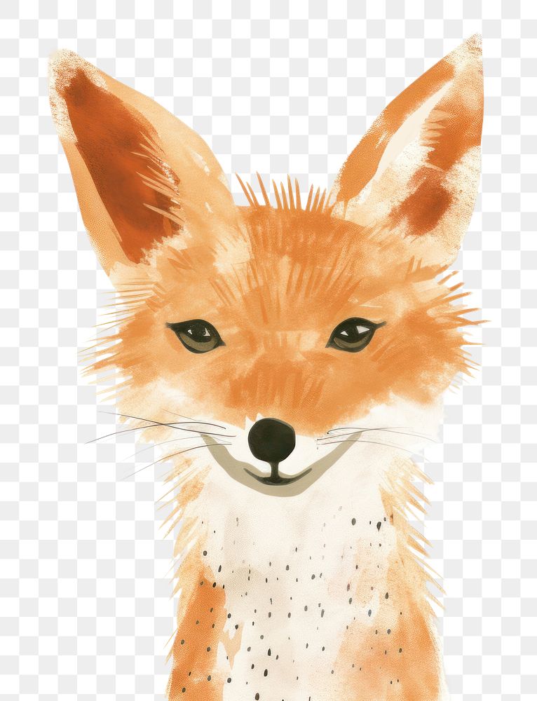PNG Cute animal head mammal fox pet. AI generated Image by rawpixel.