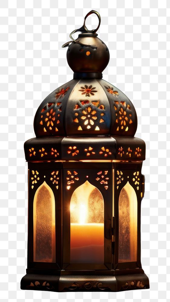 PNG Arabic lantern lighting glowing burning