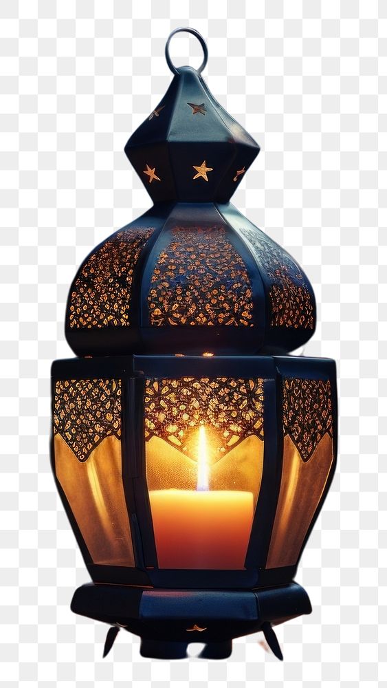 PNG Arabic lantern candle lighting glowing. AI generated Image by rawpixel.