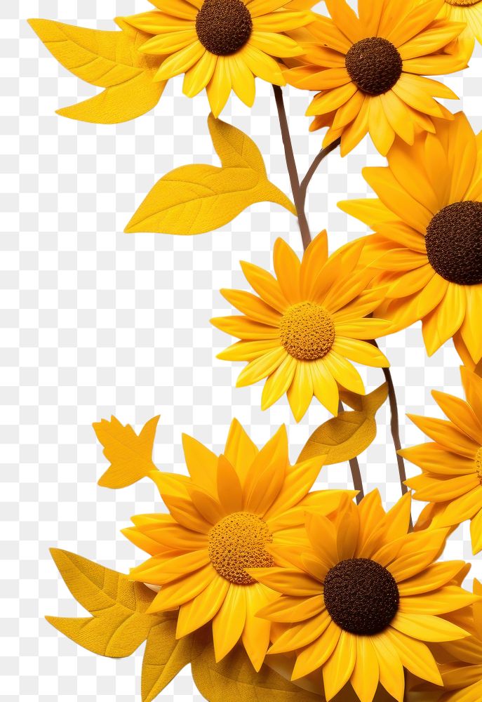 PNG Sunflower backgrounds petal plant. AI generated Image by rawpixel.