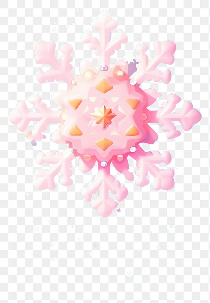 PNG A snowflake creativity decoration christmas. AI generated Image by rawpixel.