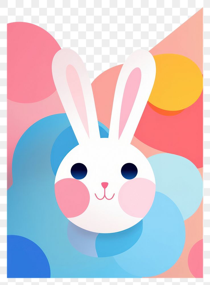 PNG A rabbit mammal cute representation. AI generated Image by rawpixel.