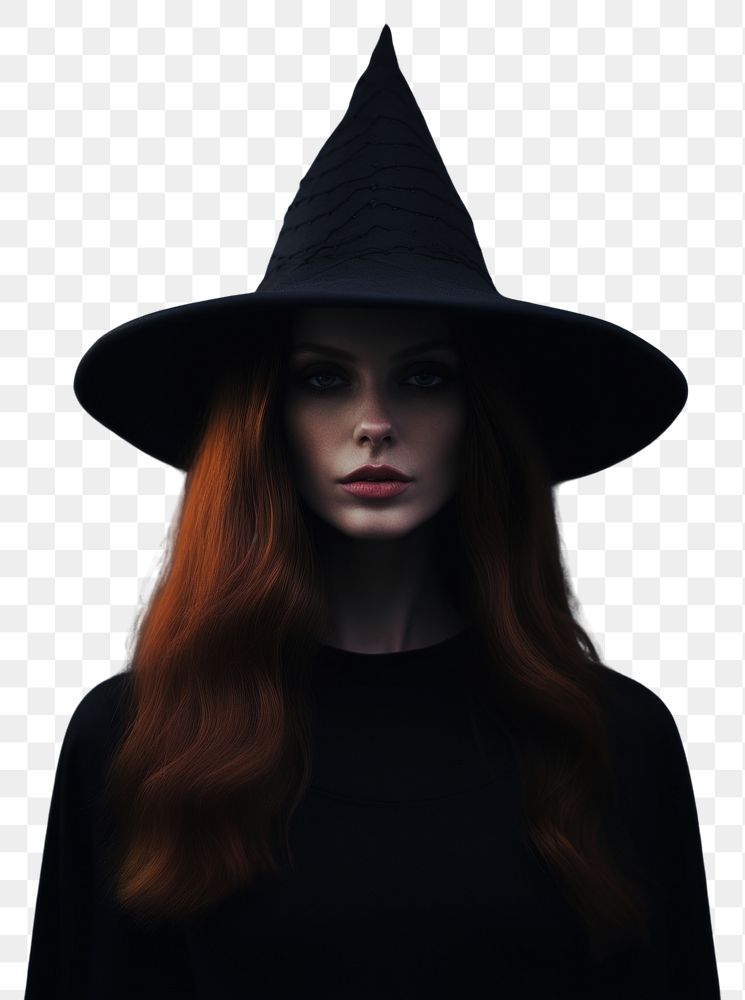 PNG A witch portrait photography mystery fashion. AI generated Image by rawpixel.