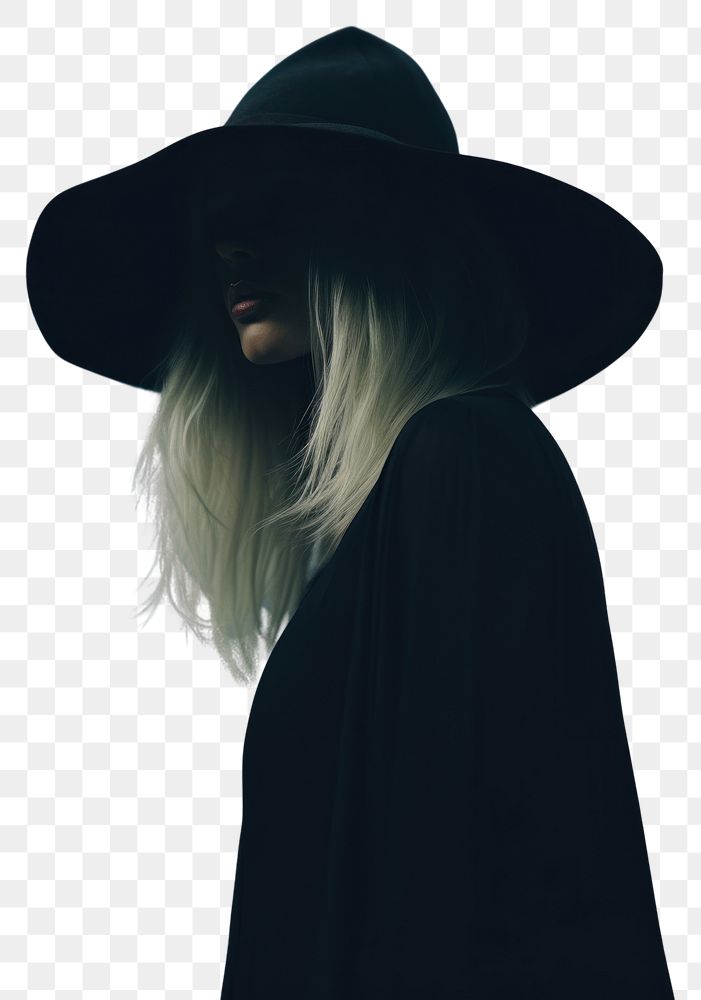 PNG A witch portrait photography fashion adult. AI generated Image by rawpixel.