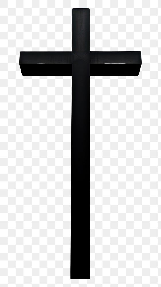 PNG A big cross symbol black spirituality. AI generated Image by rawpixel.