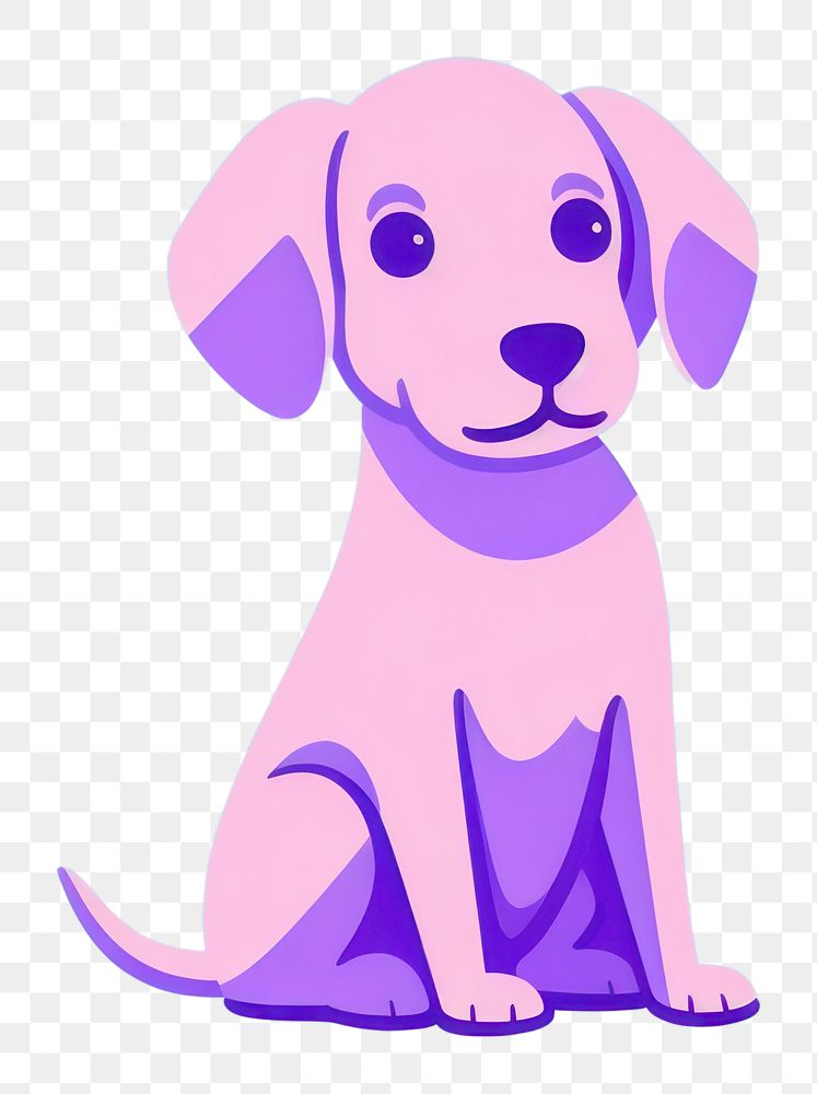 PNG A dog cartoon animal mammal. AI generated Image by rawpixel.