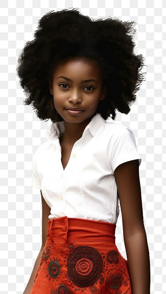 PNG A black girl photography portrait cute. AI generated Image by rawpixel.