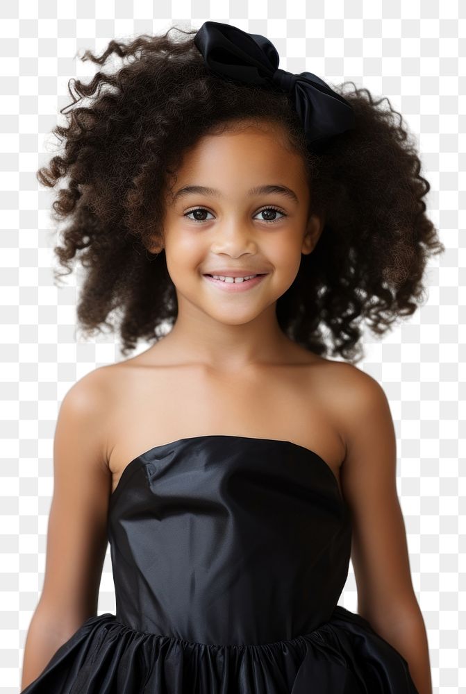 PNG A little black girl in ballet outfit photography portrait dress. AI generated Image by rawpixel.