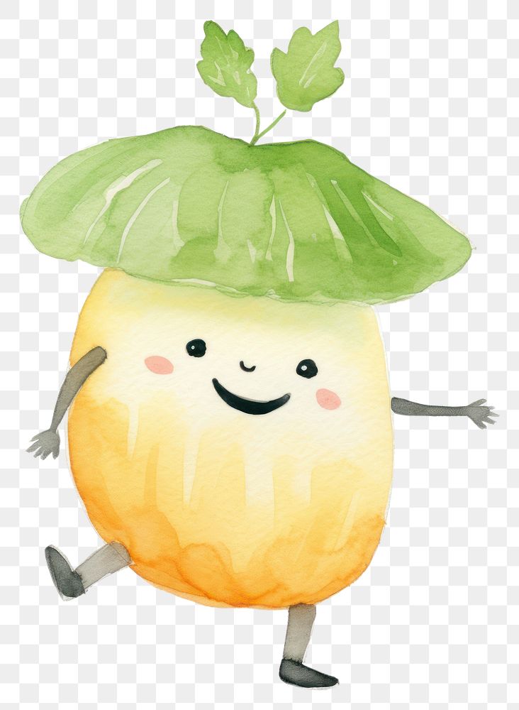 PNG Melon dancing plant cute food. 