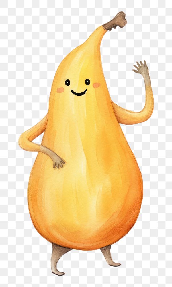 PNG  Butternut squash dancing white background anthropomorphic vegetable. AI generated Image by rawpixel.