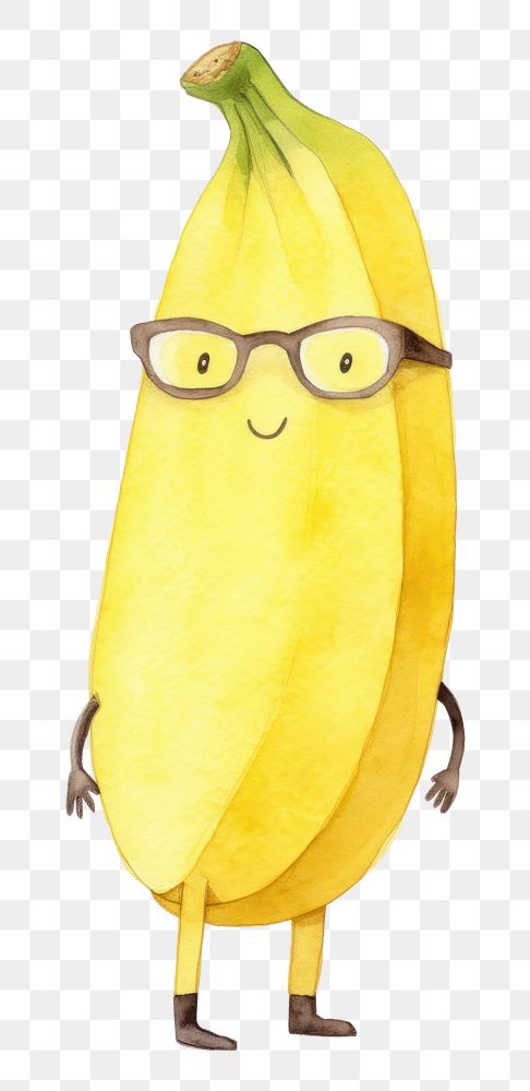 PNG  Banana wearing sunglasses food white background anthropomorphic. AI generated Image by rawpixel.