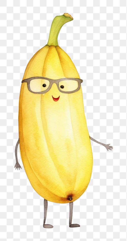 PNG Banana wearing sunglasses plant food  