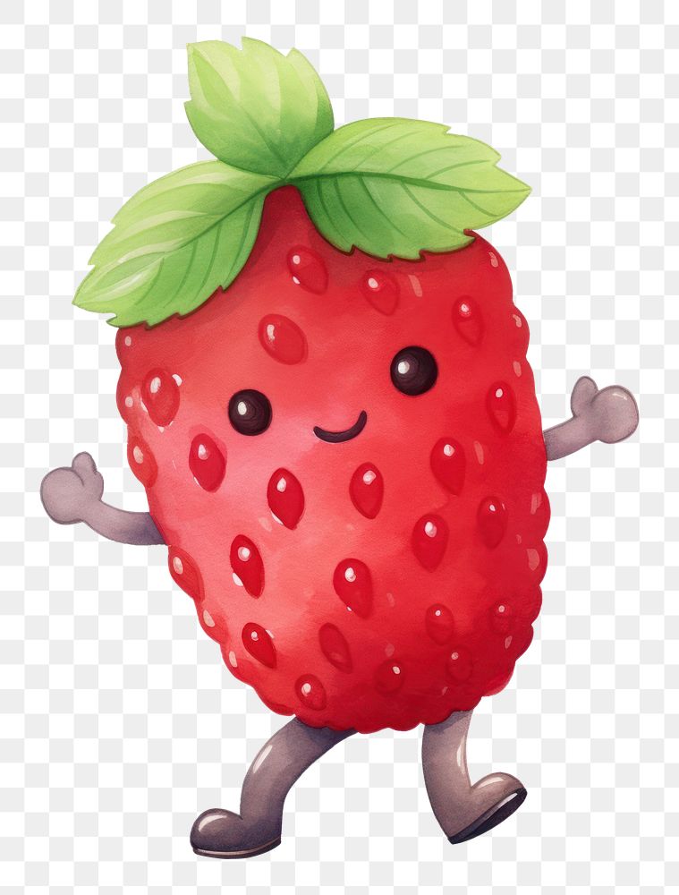 PNG  Berry strawberry fruit plant. AI generated Image by rawpixel.
