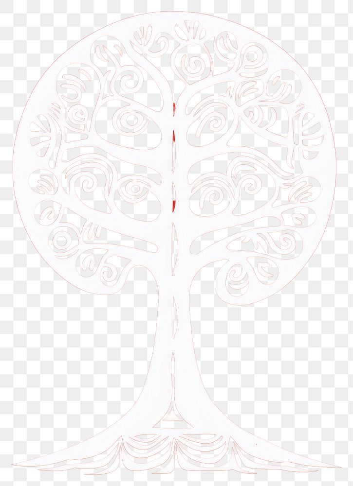 PNG  African tribal style tree pattern drawing circle. AI generated Image by rawpixel.