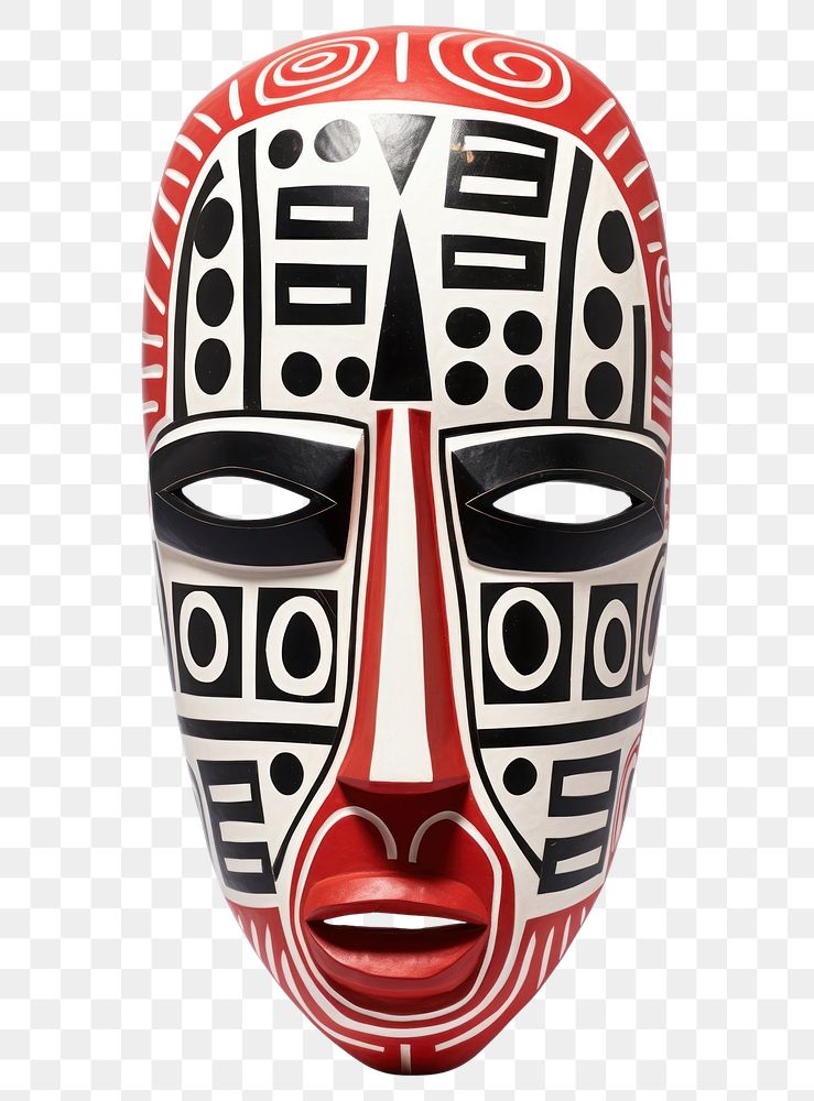 PNG  African mask representation wrestling headgear. AI generated Image by rawpixel.