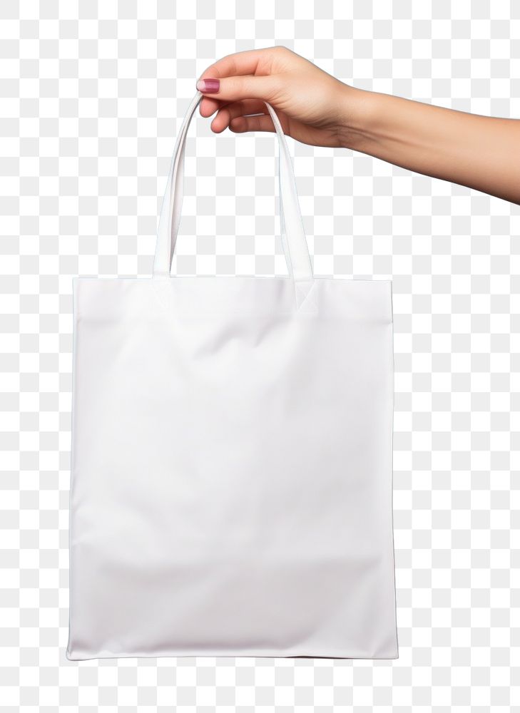 PNG Fabric shopping bag handbag white accessories. AI generated Image by rawpixel.