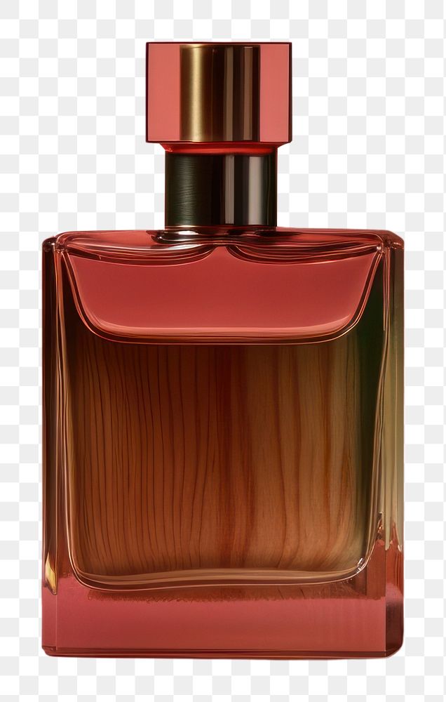 PNG Perfume bottle cosmetics glass red. AI generated Image by rawpixel.
