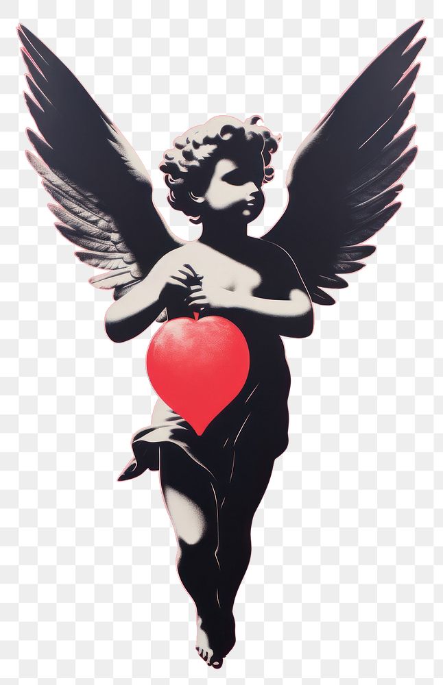 PNG A cupid red representation creativity. AI generated Image by rawpixel.