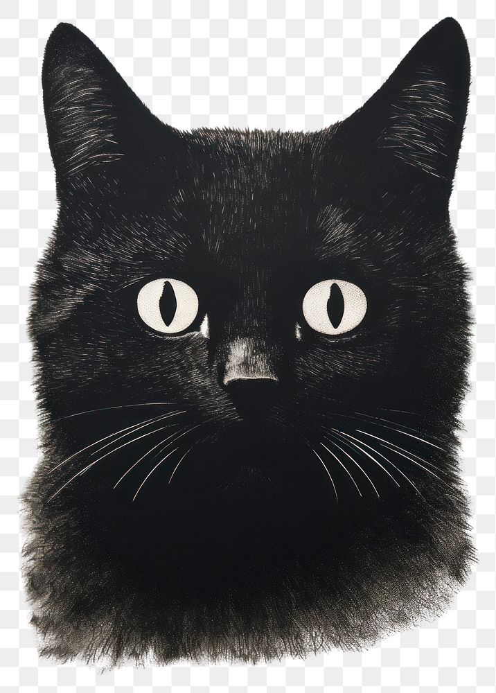 PNG A cat mammal animal black. AI generated Image by rawpixel.
