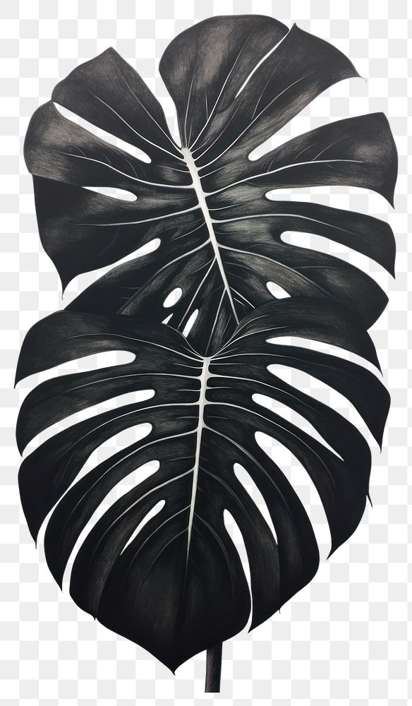PNG Plant leaf pattern black. AI generated Image by rawpixel.