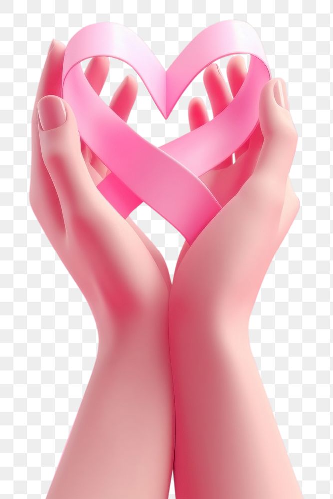 PNG Hand holding a pink ribbon icon adult heart bandage. AI generated Image by rawpixel.