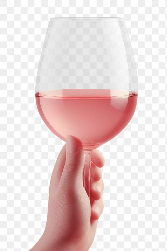 PNG Hand holding a wine glass drink refreshment drinkware. AI generated Image by rawpixel.