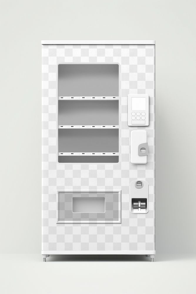 Vending machine  png mockup, transparent design