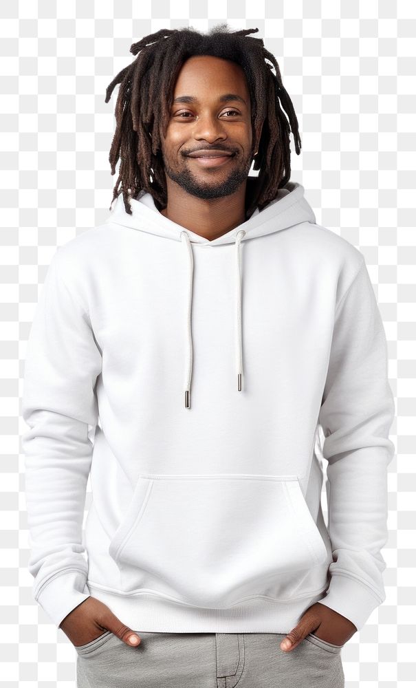 PNG Happy African man with dreadlocks sweatshirt t-shirt sweater. AI generated Image by rawpixel.