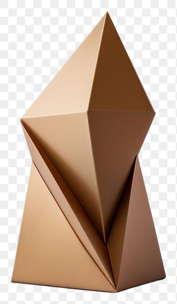 PNG  Mockup CARDBOARD trophy paper simplicity. AI generated Image by rawpixel.