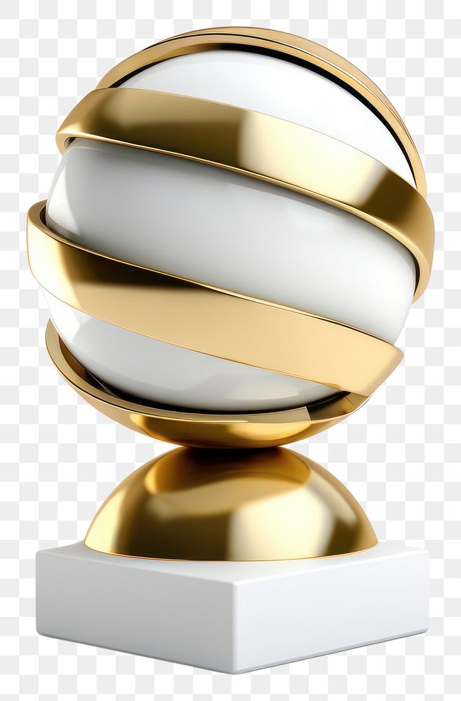 PNG  Trophy sphere lighting wealth. AI generated Image by rawpixel.