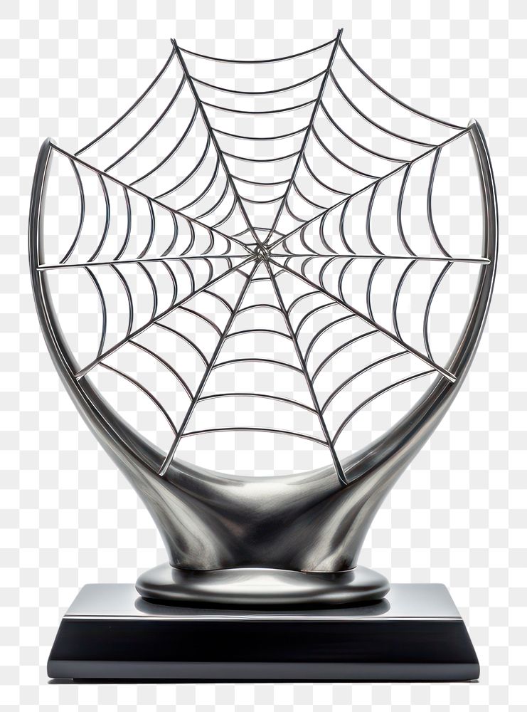 PNG  Trophy mockup Spider Web Textures concentric. AI generated Image by rawpixel.