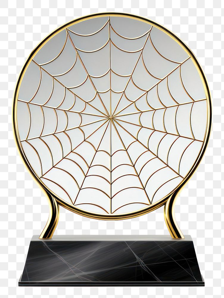 PNG  Trophy mockup Spider Web Textures intricacy. AI generated Image by rawpixel.