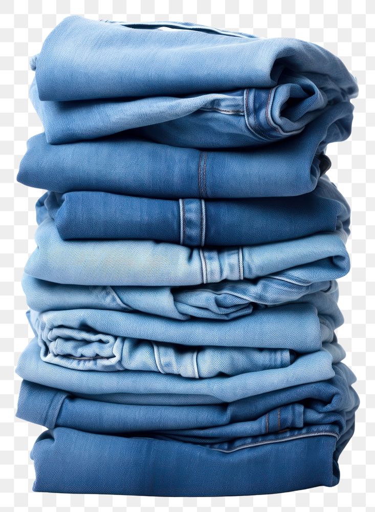 PNG Blue jeans white background material clothing. AI generated Image by rawpixel.
