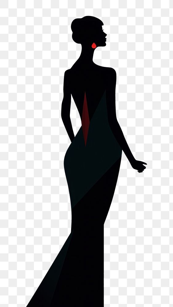 PNG  Woman silhouette fashion adult. AI generated Image by rawpixel.