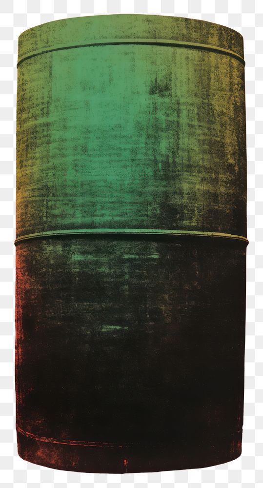 PNG Silkscreen of a barrel cylinder painting architecture. AI generated Image by rawpixel.