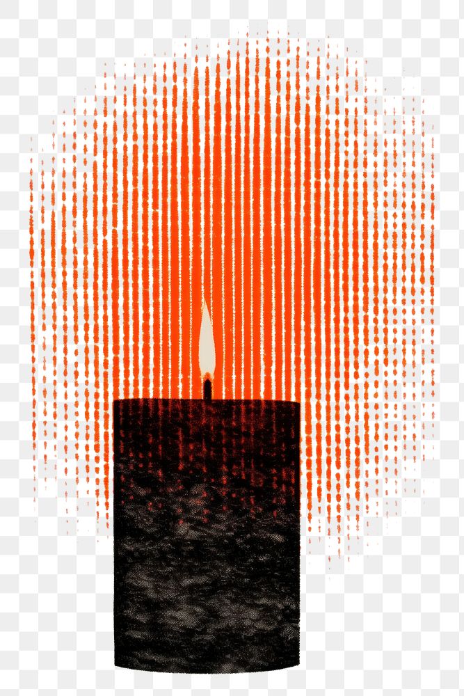 PNG Candle fire red illuminated. AI generated Image by rawpixel.
