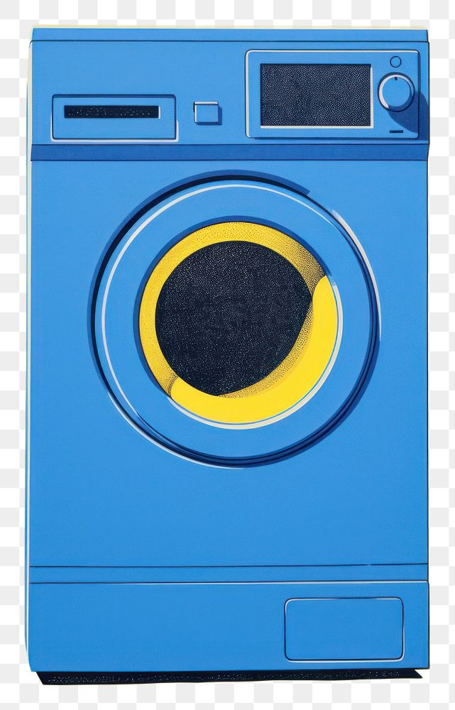 PNG Washing machine top load appliance yellow dryer. AI generated Image by rawpixel.
