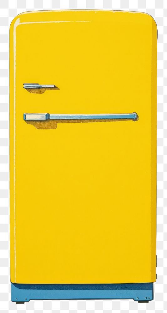 PNG Fridge refrigerator yellow furniture