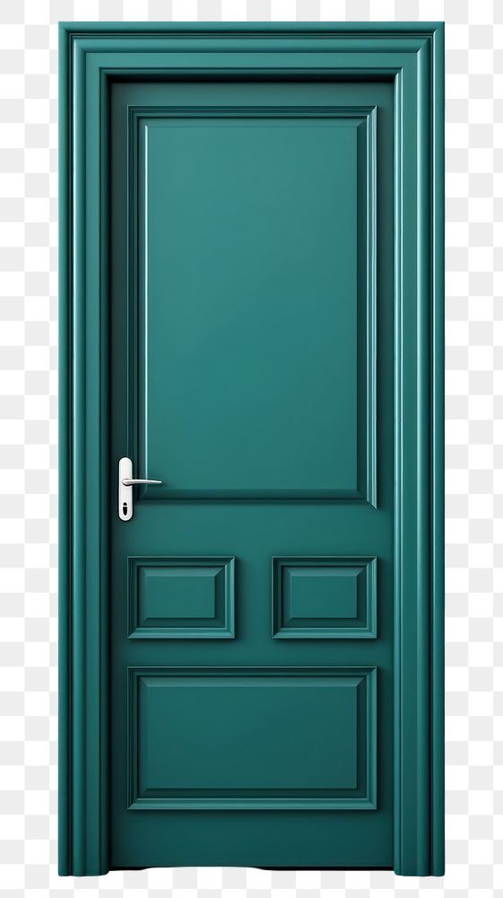 PNG Blue painted door green teal wood