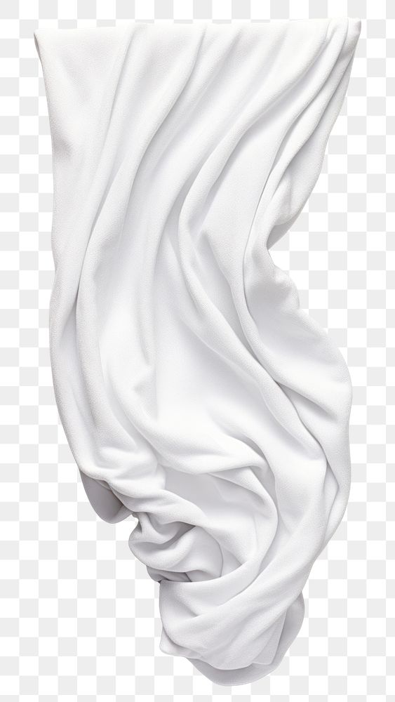 PNG Wrinkled white white background single object. AI generated Image by rawpixel.