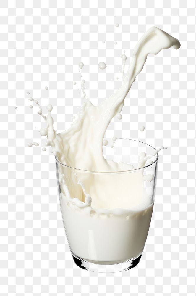 PNG Milk dairy glass white. AI generated Image by rawpixel.