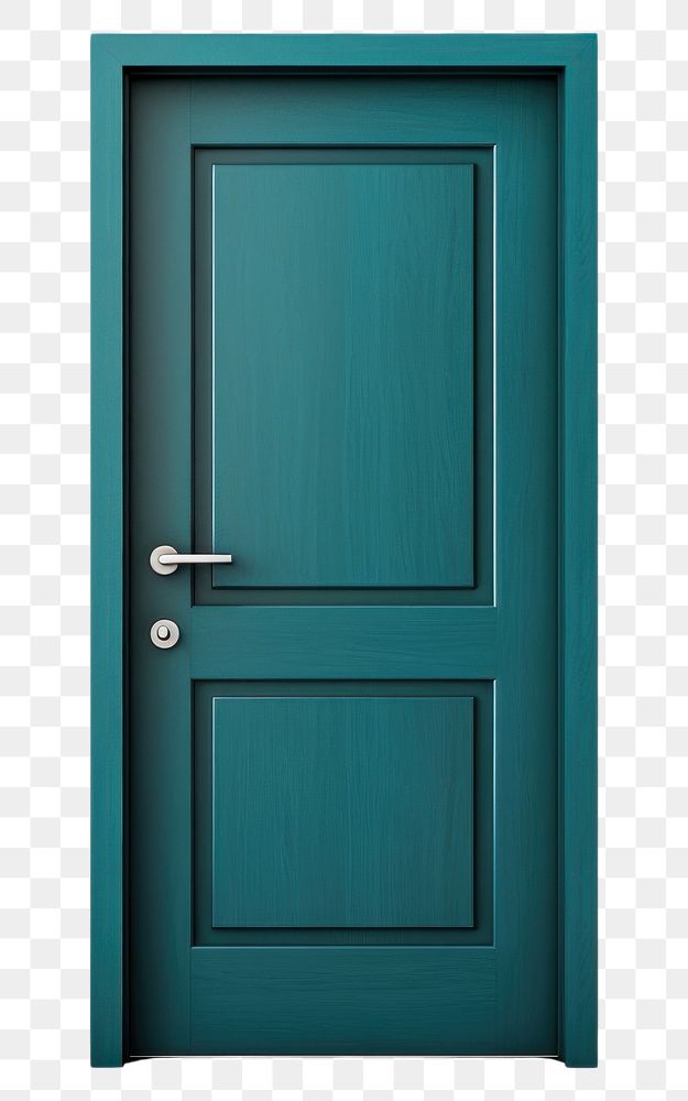 PNG  Blue painted door green teal wood. AI generated Image by rawpixel.