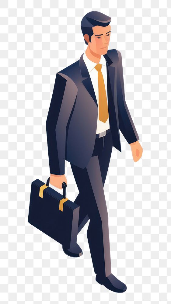 PNG Businessman briefcase adult businesswear. AI generated Image by rawpixel.