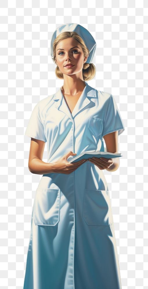 PNG A Nurse is polite standing nurse hospital adult