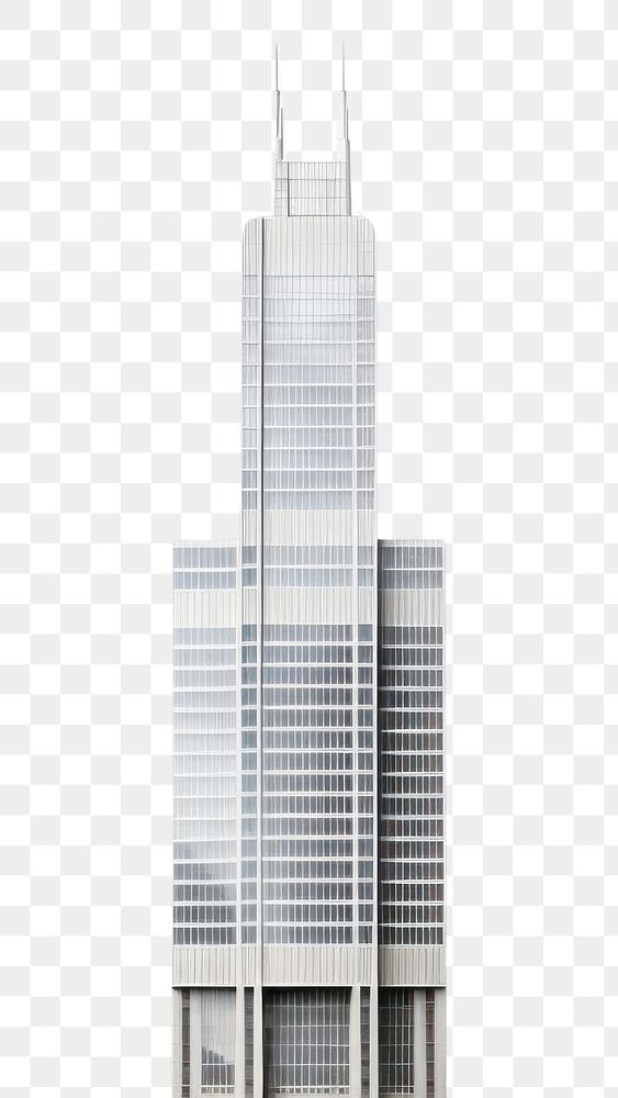 PNG  Chicago skyscraper building city architecture. AI generated Image by rawpixel.